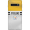NFL Pittsburgh Steelers White Striped Galaxy S10 Skin