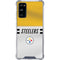 NFL Pittsburgh Steelers White Striped Galaxy S20 FE Clear Case