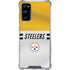 NFL Pittsburgh Steelers White Striped Galaxy S20 FE Clear Case