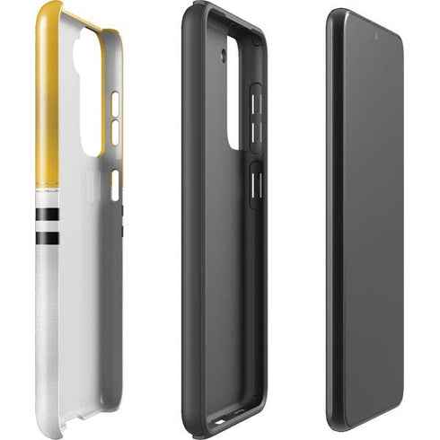 NFL Pittsburgh Steelers White Striped Galaxy S21 5G Pro Case