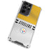 NFL Pittsburgh Steelers White Striped Galaxy S21 Ultra 5G Clear Case
