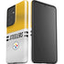 NFL Pittsburgh Steelers White Striped Galaxy S21 Ultra 5G Pro Case