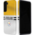 NFL Pittsburgh Steelers White Striped Galaxy S22 Plus Pro Case