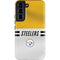 NFL Pittsburgh Steelers White Striped Galaxy S22 Pro Case