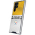NFL Pittsburgh Steelers White Striped Galaxy S22 Ultra Clear Case
