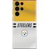 NFL Pittsburgh Steelers White Striped Galaxy S22 Ultra Skin