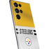 NFL Pittsburgh Steelers White Striped Galaxy S22 Ultra Skin