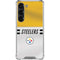 NFL Pittsburgh Steelers White Striped Galaxy S23 Clear Case