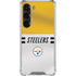NFL Pittsburgh Steelers White Striped Galaxy S23 Clear Case