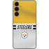 NFL Pittsburgh Steelers White Striped Galaxy S23 FE Skin