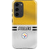 NFL Pittsburgh Steelers White Striped Galaxy S23 Plus Pro Case