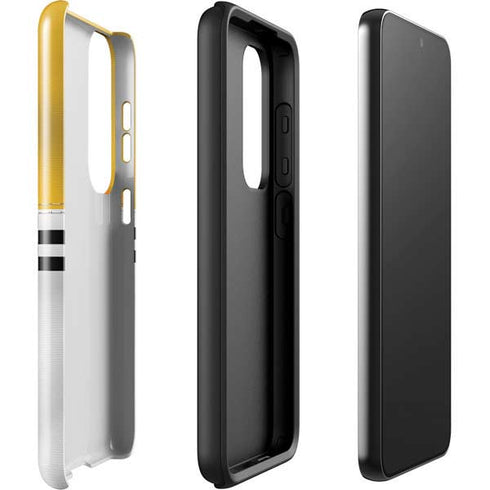NFL Pittsburgh Steelers White Striped Galaxy S23 Plus Pro Case