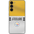 NFL Pittsburgh Steelers White Striped Galaxy S23 Plus Skin