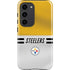NFL Pittsburgh Steelers White Striped Galaxy S23 Pro Case