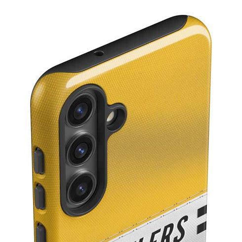 NFL Pittsburgh Steelers White Striped Galaxy S24 Impact Case