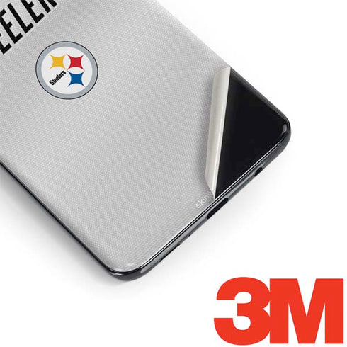 NFL Pittsburgh Steelers White Striped Galaxy S9 Skin