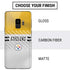 NFL Pittsburgh Steelers White Striped Galaxy S9 Skin
