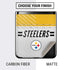 NFL Pittsburgh Steelers White Striped Galaxy Z Flip Skin