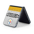 NFL Pittsburgh Steelers White Striped Galaxy Z Flip5 5G Skin