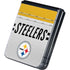 NFL Pittsburgh Steelers White Striped Galaxy Z Flip5 5G Skin