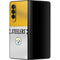 NFL Pittsburgh Steelers White Striped Galaxy Z Fold3 5G Skin