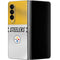NFL Pittsburgh Steelers White Striped Galaxy Z Fold4 5G Skin