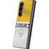 NFL Pittsburgh Steelers White Striped Galaxy Z Fold5 5G Skin