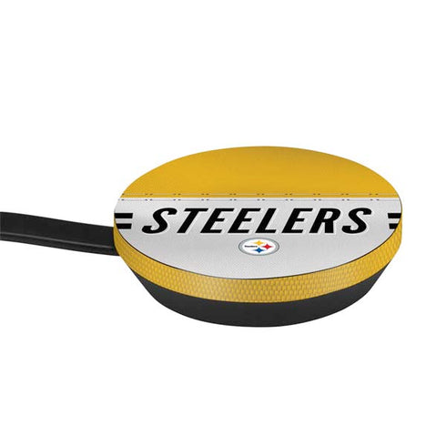 NFL Pittsburgh Steelers White Striped Google Stadia Controller Skin