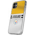 NFL Pittsburgh Steelers White Striped iPhone 11 Clear Case