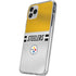 NFL Pittsburgh Steelers White Striped iPhone 11 Pro Clear Case