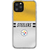 NFL Pittsburgh Steelers White Striped iPhone 11 Pro Clear Case