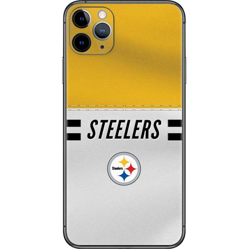 NFL Pittsburgh Steelers White Striped iPhone 11 Pro Max Skin