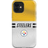 NFL Pittsburgh Steelers White Striped iPhone 12 Impact Case
