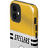NFL Pittsburgh Steelers White Striped iPhone 12 Impact Case