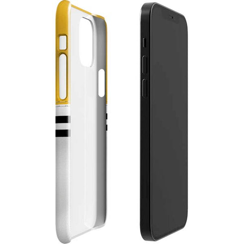 NFL Pittsburgh Steelers White Striped iPhone 12 Mini Lite Case