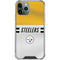 NFL Pittsburgh Steelers White Striped iPhone 12 Pro Clear Case