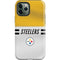 NFL Pittsburgh Steelers White Striped iPhone 12 Pro Impact Case