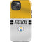 NFL Pittsburgh Steelers White Striped iPhone 13 Impact Case