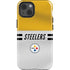 NFL Pittsburgh Steelers White Striped iPhone 15 Impact Case