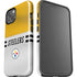 NFL Pittsburgh Steelers White Striped iPhone 15 Impact Case