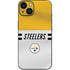 NFL Pittsburgh Steelers White Striped iPhone 14 Plus Skin