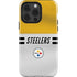NFL Pittsburgh Steelers White Striped iPhone 14 Pro Impact Case