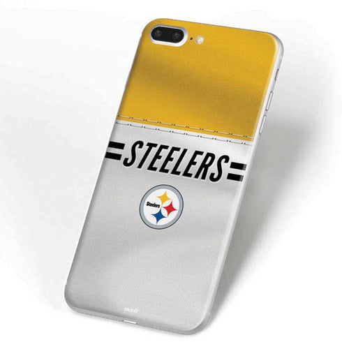 NFL Pittsburgh Steelers White Striped iPhone 7 Plus Skin