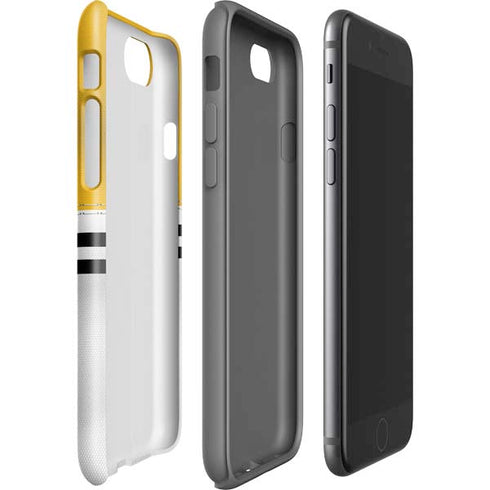 NFL Pittsburgh Steelers White Striped iPhone SE (2nd & 3rd Gen) Pro Case