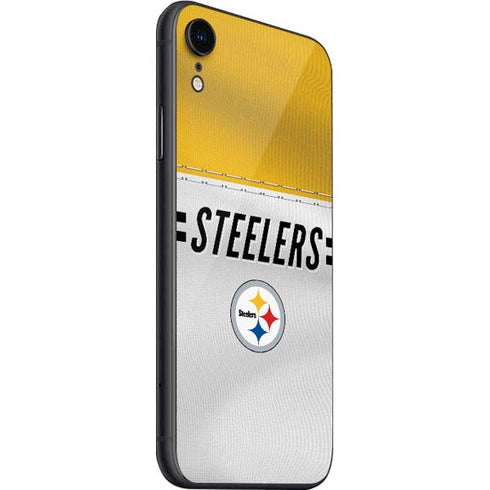 NFL Pittsburgh Steelers White Striped iPhone SE (2nd & 3rd Gen) Skin
