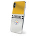 NFL Pittsburgh Steelers White Striped iPhone X Skin