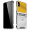 NFL Pittsburgh Steelers White Striped iPhone XS Max Clear Case