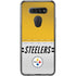 NFL Pittsburgh Steelers White Striped LG K51/Q51 Clear Case