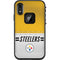 NFL Pittsburgh Steelers White Striped LifeProof Fre iPhone Skin