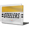 NFL Pittsburgh Steelers White Striped MacBook Pro 16in (2021-25) Case plus Skin